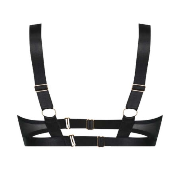 Hunkemoller private collection aurelia underwire cut out sheer mesh and lace bra - Picture 5 of 7